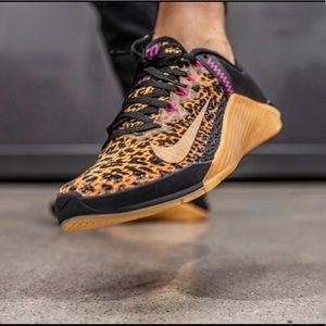 Nike Metcon 6 cheetah running womens shoes 10